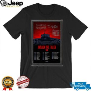 Poster Breaking Benjamin Awaken The Fallen Tour 2025 Portrait Shirt