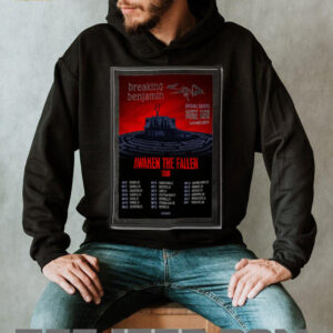 Poster Breaking Benjamin Awaken The Fallen Tour 2025 Portrait Shirt4