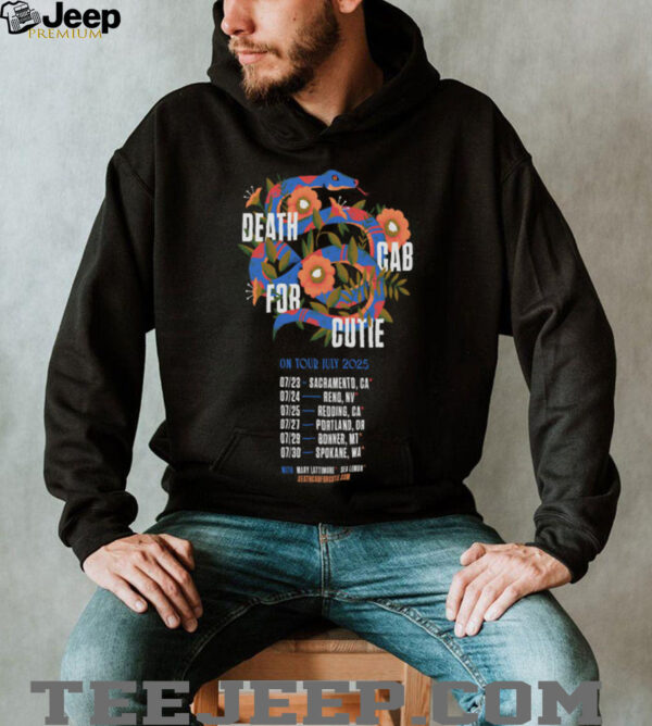 Poster Death Cab For Cutie On Tour 2025 Shirt
