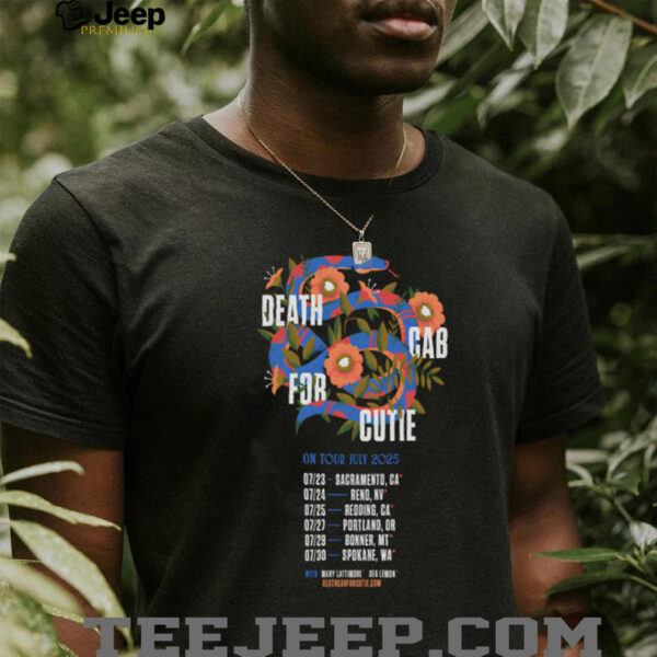 Poster Death Cab For Cutie On Tour 2025 Shirt