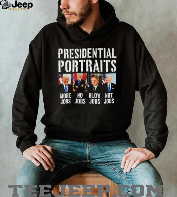 Presidential Portraits Trump Obama Biden Clinton shirt