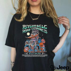 Psychedelic Porn Crumpets UK And EU Tour 2025 Poster Art With Tour Dates List shirt3