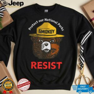 Retro Protect Our National Parks Smokey Resist Anti Trump T...