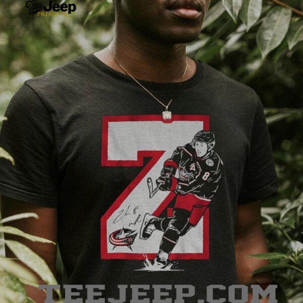 Zach Werenski Z Columbus Blue Jackets Hockey signature shirt