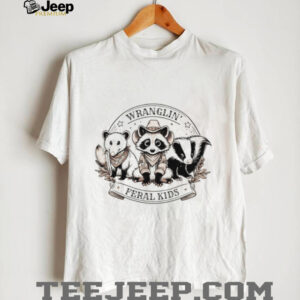 Raccoon and possum wranglin’ feral kids shirt
