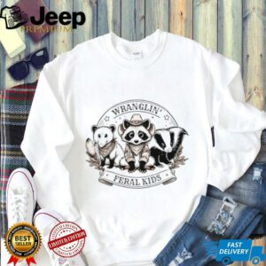 Raccoon and possum wranglin feral kids shirt3