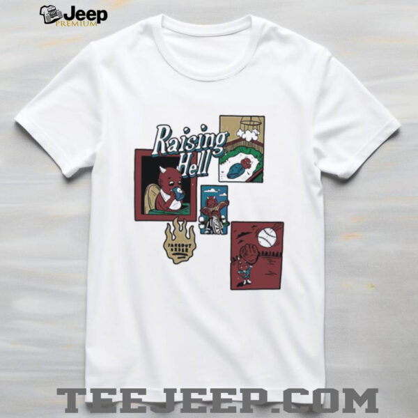 Raising hell cartoon shirt