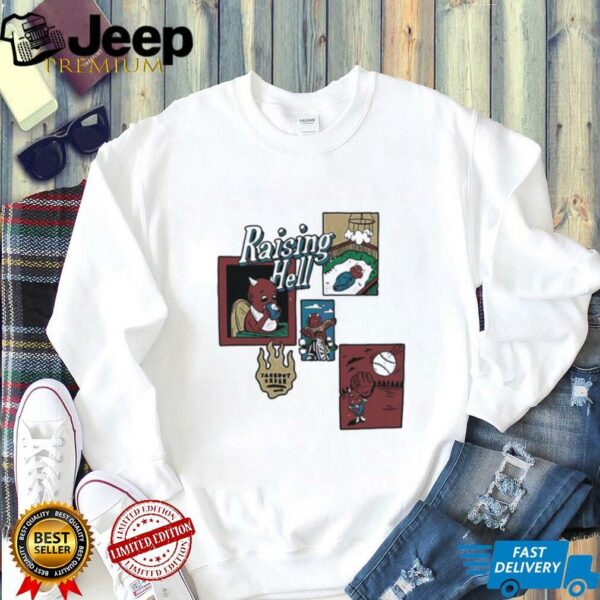 Raising hell cartoon shirt