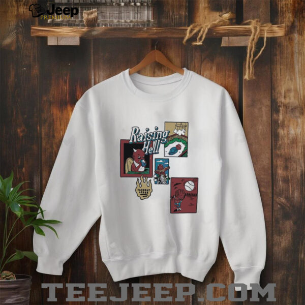 Raising hell cartoon shirt