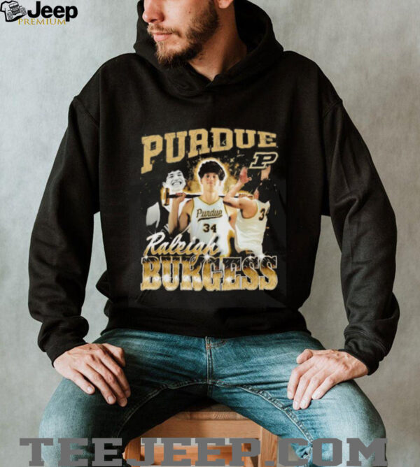 Raleigh Burgess Purdue basketball 90s graphic shirt
