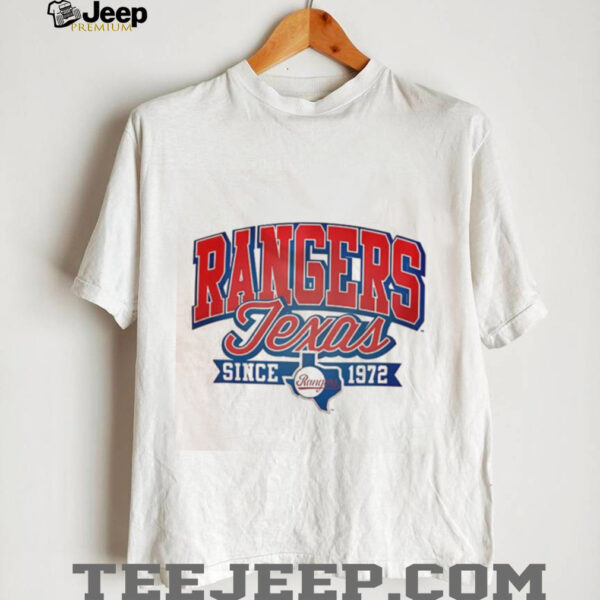 Rangers Texas Since 1972 Classic White Blue Baseball Team shirt