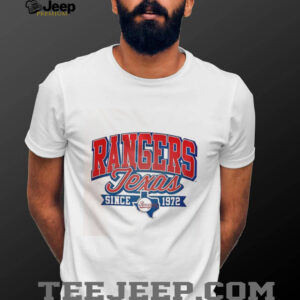 Rangers Texas Since 1972 Classic White Blue Baseball Team shirt1