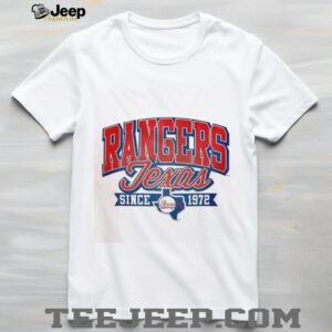 Rangers Texas Since 1972 Classic White Blue Baseball Team shirt2