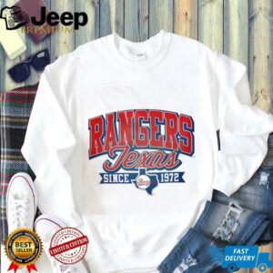 Rangers Texas Since 1972 Classic White Blue Baseball Team shirt3
