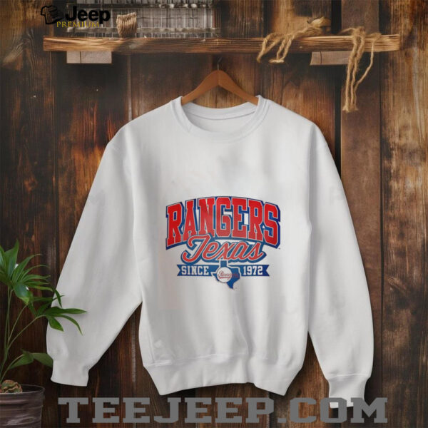 Rangers Texas Since 1972 Classic White Blue Baseball Team shirt