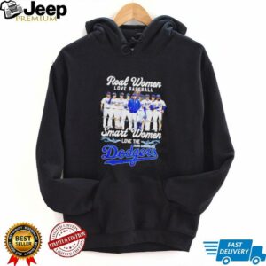 Real women love baseball smart women love Los Angeles Dodgers player signatures shirt4