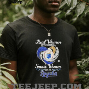 Real women love baseball smart women love the KC Royals diamond shirt5