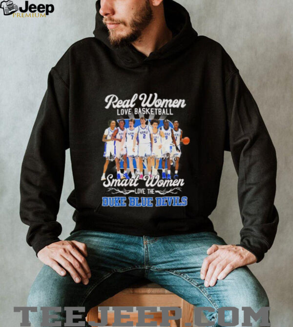 Real women love basketball smart women love the Duke Blue Devils men’s players shirt