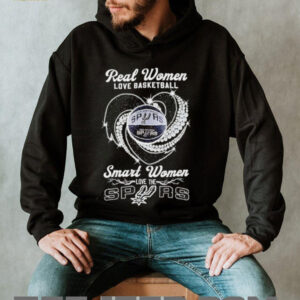 Real women love basketball smart women love the San Antonio Spurs shirt3