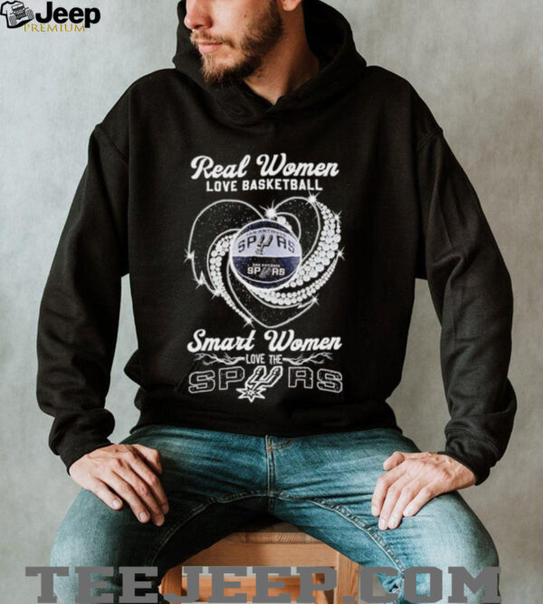 Real women love basketball smart women love the San Antonio Spurs shirt