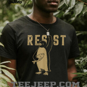 Resist Penguins Activism Graphic We Stand With Penguins T Shirt