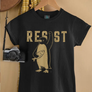 Resist Penguins Activism Graphic We Stand With Penguins T Shirt