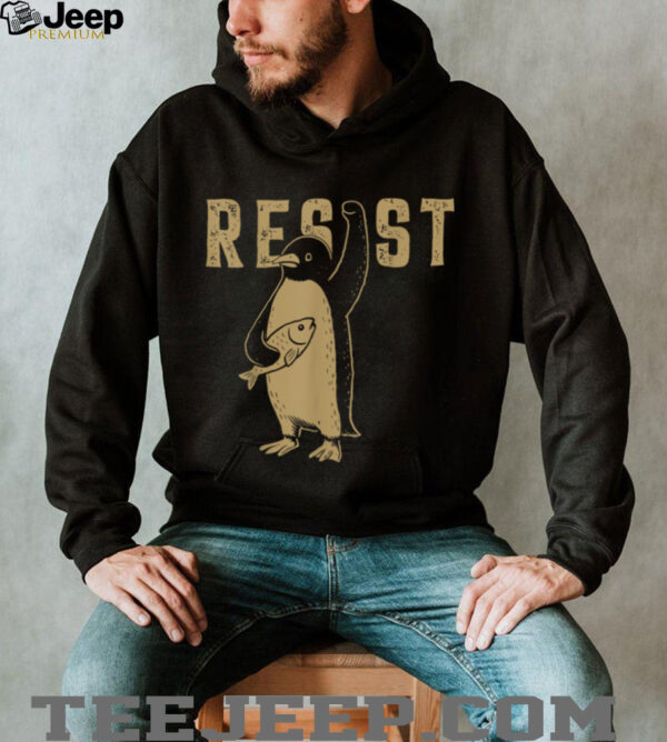 Resist Penguins Activism Graphic We Stand With Penguins T Shirt