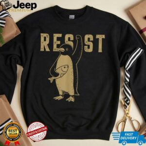 Resist Penguins Activism Graphic We Stand With Penguins T Shirt3