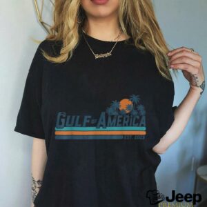 Retro Gulf Of USA America Est 2025 American Flag Gulf...