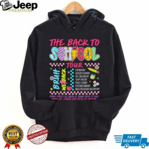 Retro Lightning Bolt ABCD Back To School Tour Teacher Funny Shirt