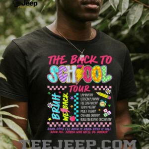 Retro Lightning Bolt ABCD Back To School Tour Teacher Funny Shirt