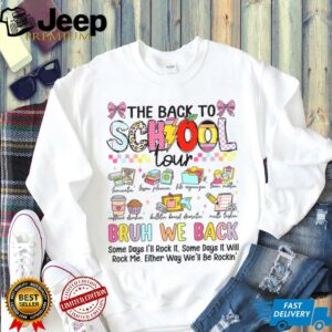 Retro Lightning Bolt ABCD Back To School Tour Teacher Funny T Shirt