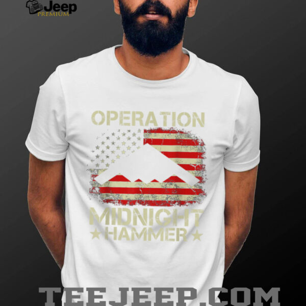 Retro Operation Midnight Hammer with American Flag T Shirt