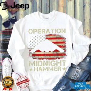 Retro Operation Midnight Hammer with American Flag T Shirt