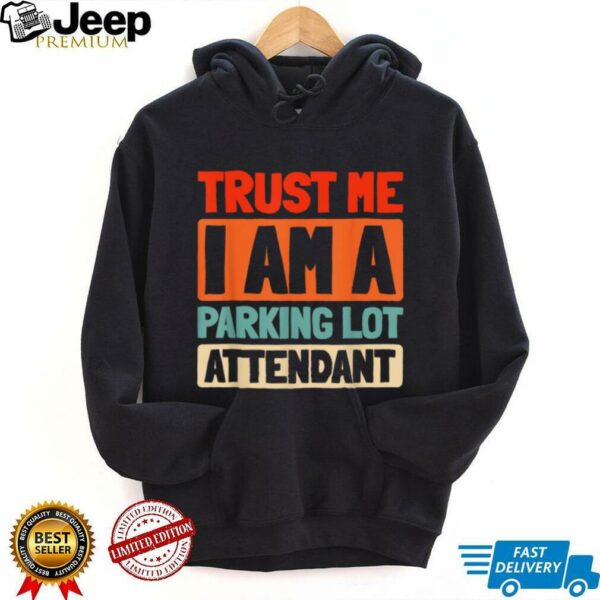 Retro Valet Service Vehicle   Vintage Parking Lot Attendant T Shirt