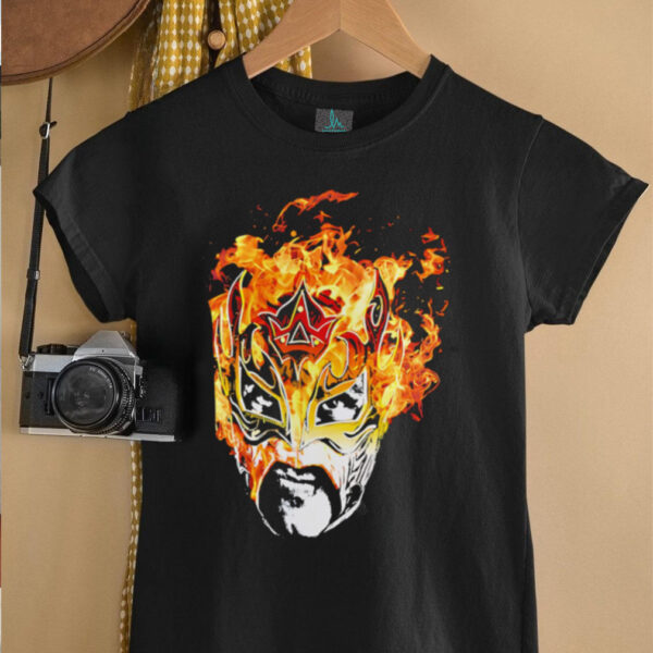 Rey Fenix Flaming Mask shirt