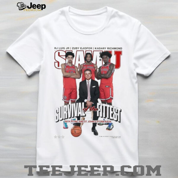 Rick Pitino St. John’s Red Storm Basketball SlamU Survival Of The Fittest Coach Players T Shirts