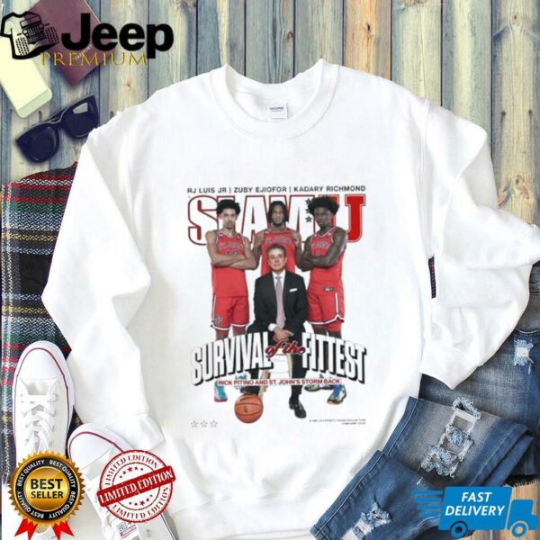 Rick Pitino St. John’s Red Storm Basketball SlamU Survival Of The Fittest Coach Players T Shirts