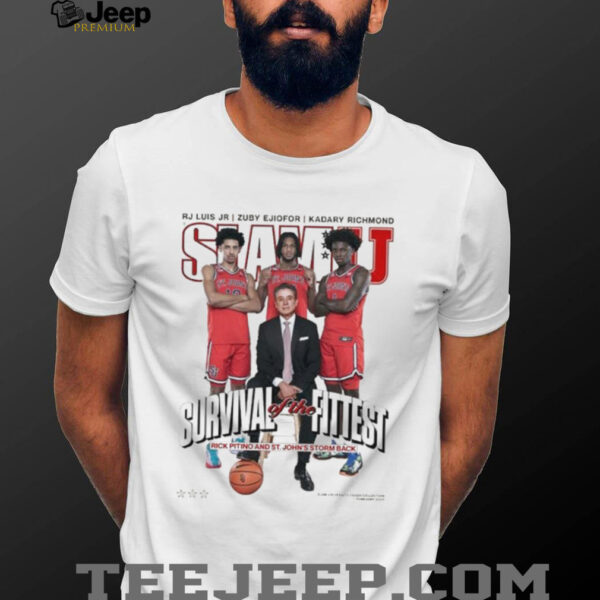Rick Pitino St. John’s Red Storm Basketball SlamU Survival Of The Fittest Coach Players T Shirts