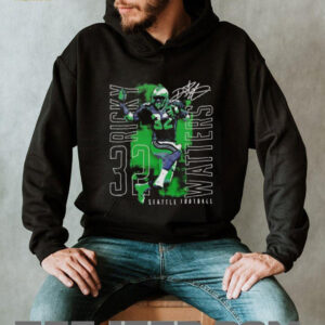 Ricky Watters Seattle football outline name shirt4