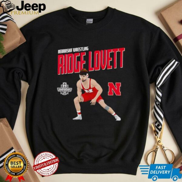 Ridge Lovett Nebraska Wrestling graphic shirt