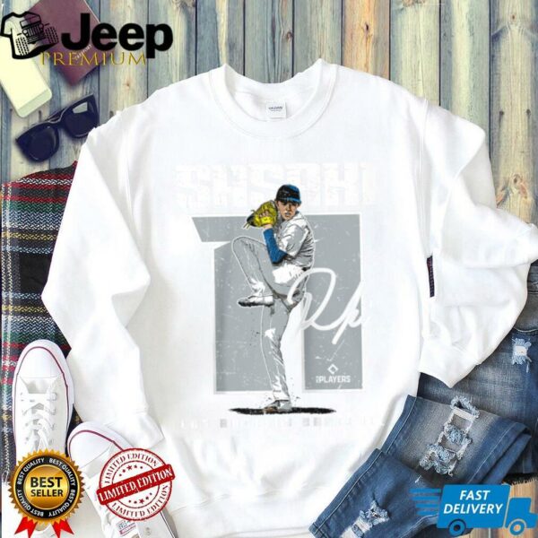 Roki Sasaki  Los Angeles D MLB Baseball Players MLBROS201M Raglan Shirt