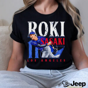 Roki Sasaki Los Angeles Dodgers player name shirt0