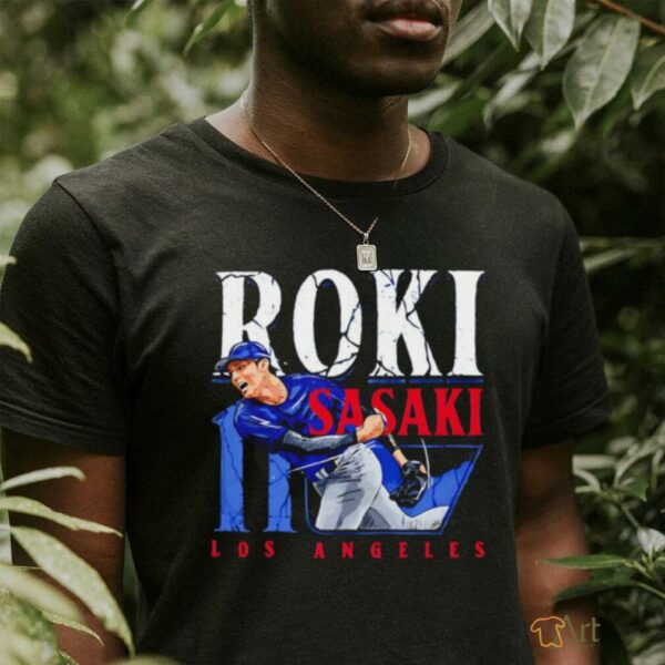 Roki Sasaki Los Angeles Dodgers player name shirt