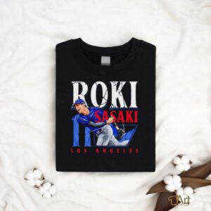 Roki Sasaki Los Angeles Dodgers player name shirt2