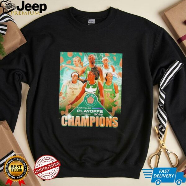 Rose Basketball Club Unrivaled Playoffs 2025 Champions poster shirt