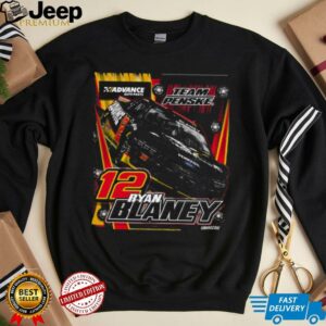 Ryan Blaney Team Penske Charcoal Advance Auto Parts Shirt2