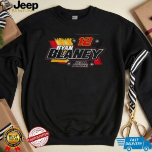 Ryan Blaney Team Penske Charcoal Advance Auto Parts T Shirt2