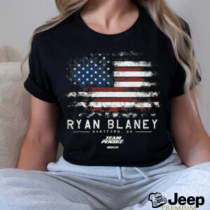 Ryan Blaney Team Penske Green Flag T Shirt