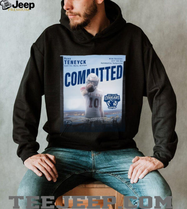 Ryan Teneyck Sault Ste Marie Michigan Wide Receiver 6 2 165 Lbs Automotive Technician Committed Sault College Cougars Football Poster T Shirt